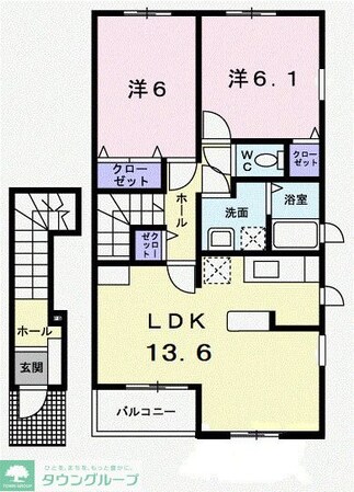 ローズウィンドゥBの物件間取画像